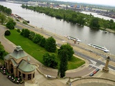 Odra river. View from Chrobrego Shafts.