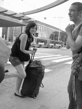 Old Tram stop Pasaz Grunwaldzki, before the works...