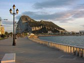 Wiews of the Rock of Gibraltar from La Línea de la Concepción