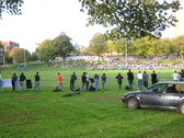 Rugby match in the afternoon