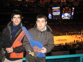 Madison Square Garden viendo a los knicks !!! ganaron JAJA