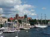 Ships in Szczecin during the Tall Ships Races