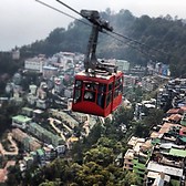 A view from the sky,Gangtok