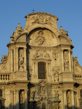 Fachada barroca de la Catedral de Murcia