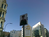 Another sign at the Berlin wall crossing point