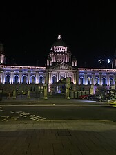 Belfast city hall at night 