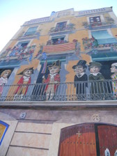 Facciata di un palazzo nel centro storico