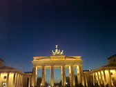 Brandenburg gate in the night