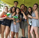 Camp waterfight  