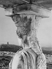 Caryatids on the Erechtheion temple-Acropolis