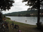 Playa fluvial en el Danubio