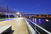 Bridge over the river "Leie"