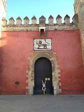 entrée des jardins d'Alcazar 