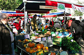 Farmers' market in Jiřího z Poděbrad square
