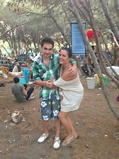 In a hippie festival