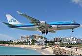 KLM landing low at Prince Juliana Intl' Airport