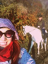 with mommy and our horse Jurášek <3