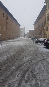 Nieve en Urbino.