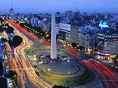 obelisco. center of buenos aires