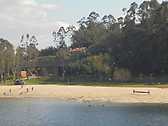 Playa del Lérez cerca del Campus de A Xunqueira