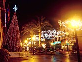 Plaza del Ayuntamiento en Navidad