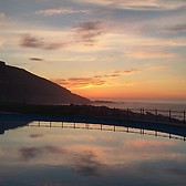Sunset.