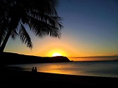 Sunset on Kuendu Beach