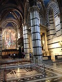 The Duomo of Siena Cathedral, inside.