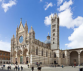 The Duomo of Siena outside, Il Duomo di Siena.