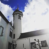 The tower of the Teaching Hotel