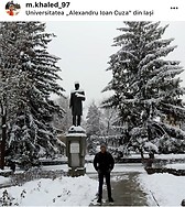 The university campous in fall 