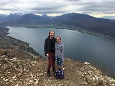 The view of Lake Annecy from Mont Veyrier