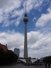 TV tower up to the sky