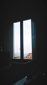 Urbino desde una ventana.