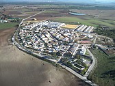 Vista de pájaro de Torrecera desde una avioneta