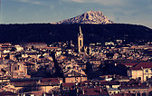 Vistas de Aix desde Saint Victoire