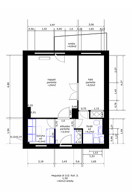 Modern apartment in the heart of Budapest (1,5 rooms, kitchen, b