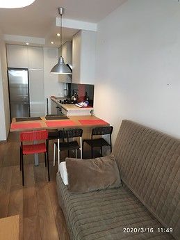 A comfortable studio, fully furnished with parking lot undergrou