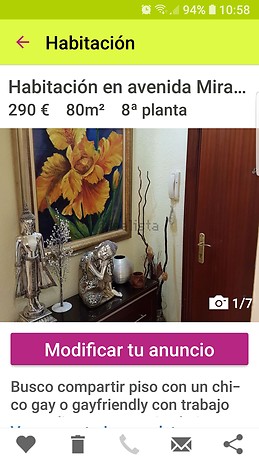 Busco compartir piso con chico gay o gayfriendly