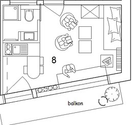 Cosy student studio in Bruges