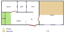 Perfect located fully furnished 47m2 flat next to Kalvin ter and