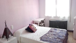 Bright and quiet room for male student