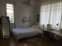 Large and sunny room in Prague with view on Prague Castle