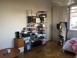 Large and sunny room in Prague with view on Prague Castle
