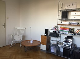 Large and sunny room in Prague with view on Prague Castle