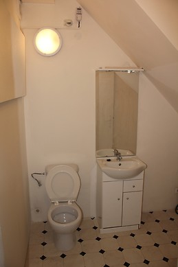 Newly furnished room with window to the forest in Smíchov