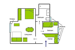 Nice apartment close to Ocktogon square