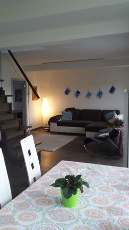 Quaint room with stunning views in sunny apartment.