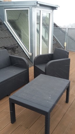 Quaint room with stunning views in sunny apartment.