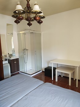 Rooms for students, with shoer and sink quiet place